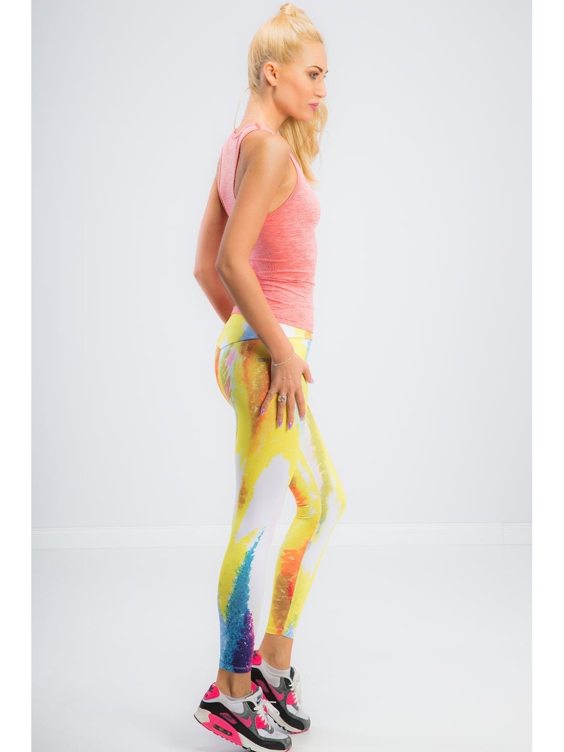 Bunt gepunktete Sportleggings HT001 – Online-Shop – Boutique